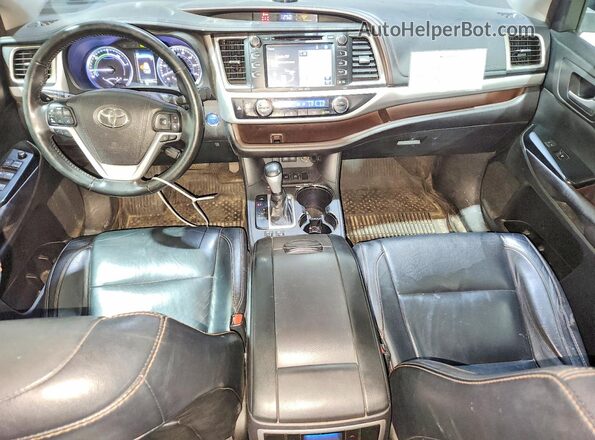 5TDJGRFH2HS020681 2017 TOYOTA HIGHLANDER Black Vista del cuadro de instrumentos