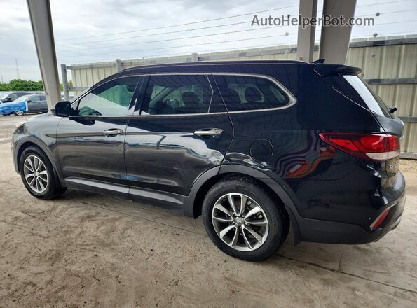 KM8SM4HF5JU278069 2018 HYUNDAI SANTA Черный Задняя правая четверть