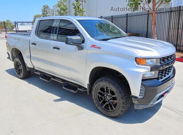 3GCPYCEF1KG148419 2019 CHEVROLET SILVERADO Silver Trasero izquierdo