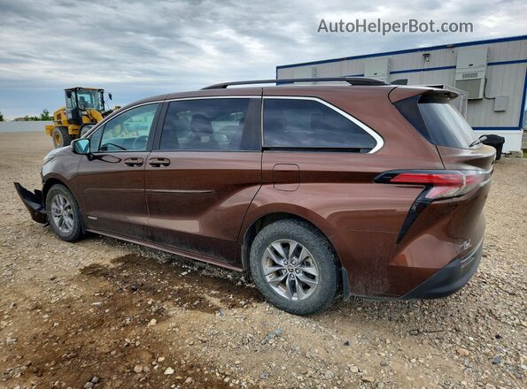 5TDKRKEC7MS023033 2021 TOYOTA SIENNA Brown 