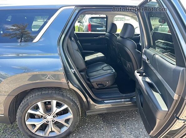 KM8R3DHE5MU213008 2021 HYUNDAI PALISADE Серый Вид салона спереди