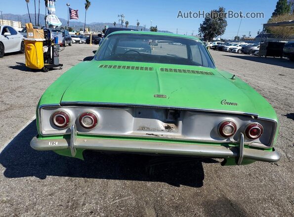 107375W139930 1965 CHEVROLET CORVAIR Green უკანა ხედი