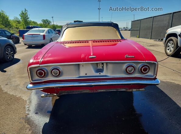 107675W220012 1965 CHEVROLET CORVAIR Red Vista trasera