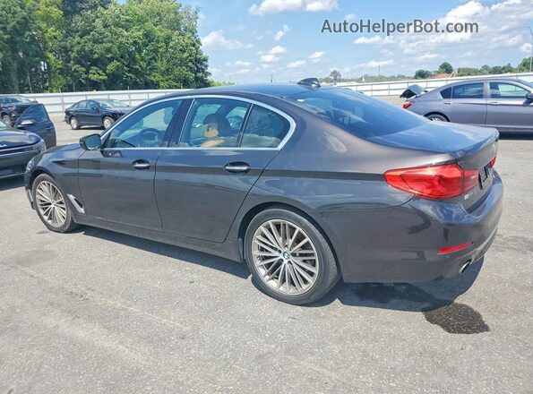WBAJA5C37HG895037 2017 BMW 5 SERIES Brown Задня права чверть