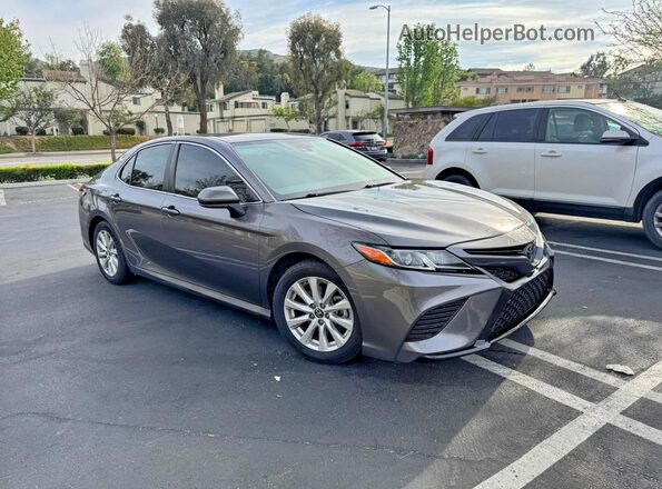 4T1B11HK2KU212309 2019 TOYOTA CAMRY Gray 