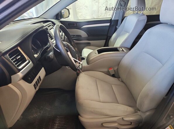 5TDBZRFH6KS704994 2019 TOYOTA HIGHLANDER Gray Dashboard view