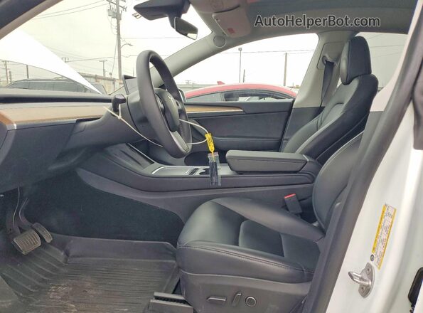 7SAYGDEE1PA025737 2023 TESLA MODEL White წინა პანელის ხედი