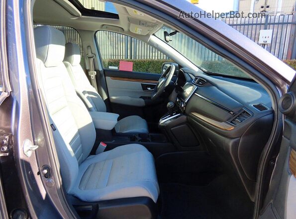 7FARW1H52JE046917 2018 HONDA CRV Gray Вид ззаду