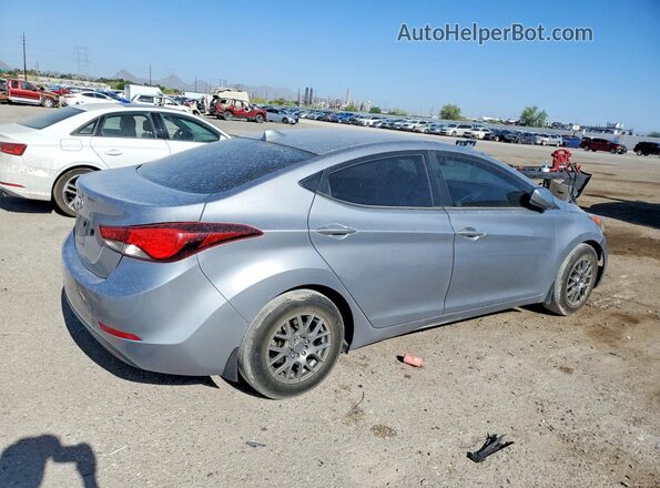 5NPDH4AE6GH727409 2016 HYUNDAI ELANTRA Silver 