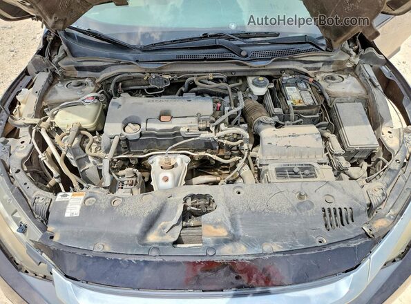 2HGFC2F72JH553491 2018 HONDA CIVIC Black Vista del compartimento del motor