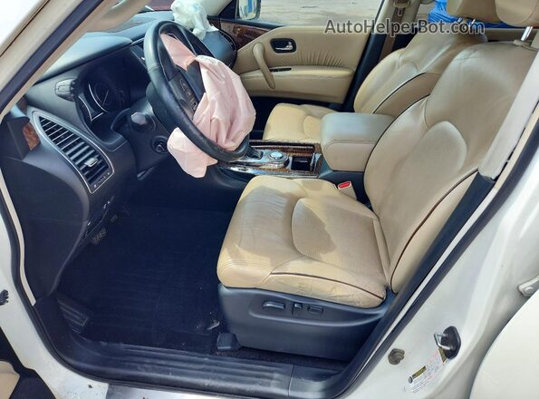 JN8AY2NF6H9304497 2017 NISSAN ARMADA White Widok deski rozdzielczej