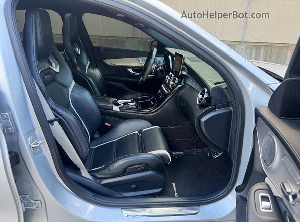 55SWF8HB4GU114722 2016 MERCEDES-BENZ C-CLASS Серебряный Вид сзади