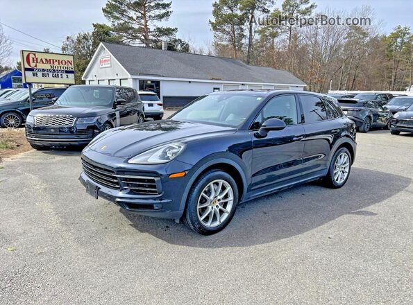 WP1AA2AY3KDA00814 2019 PORSCHE CAYENNE Blue უკანა მარჯვენა