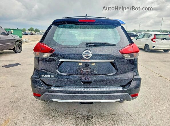 5N1AT2MT1HC744448 2017 NISSAN ROGUE Black Вид салону спереду