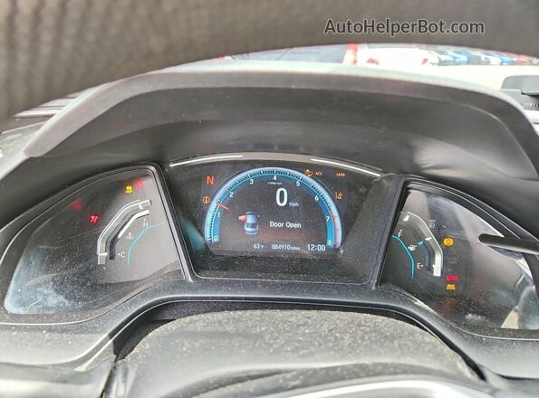2HGFC2F62KH533816 2019 HONDA CIVIC Gray Widok tylnych siedzeń