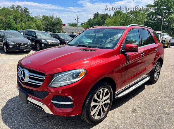 4JGDA5HB4GA700587 2016 MERCEDES-BENZ GLE Red 