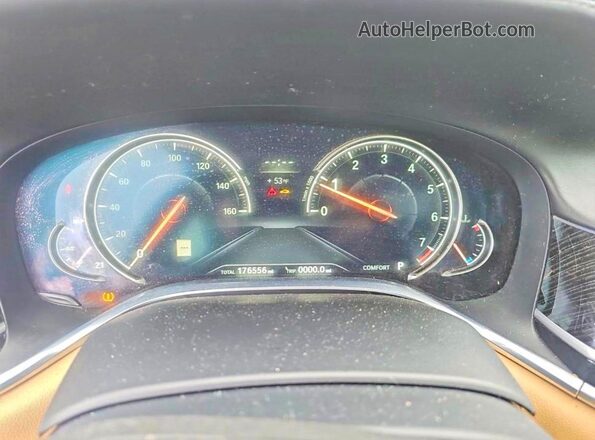 WBA7F2C51HG421483 2017 BMW 7 SERIES Синий Вид щитка приборов