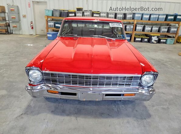 115377W115571 1967 CHEVROLET NOVA Red Front view