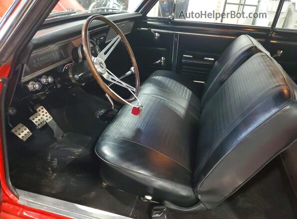 115377W115571 1967 CHEVROLET NOVA Red Front interior view