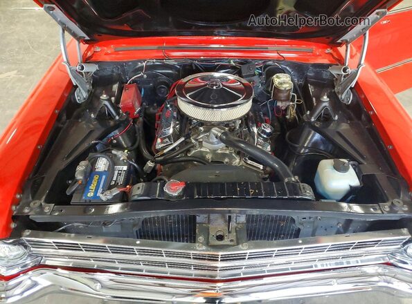 115377W115571 1967 CHEVROLET NOVA Red Rear interior view