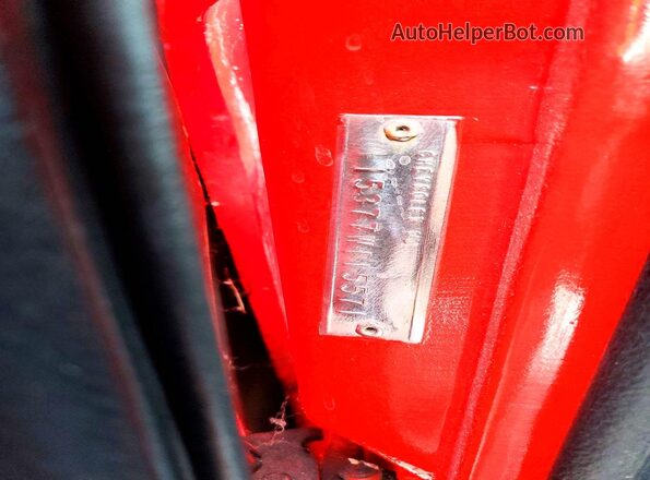 115377W115571 1967 CHEVROLET NOVA Red VIN sticker view