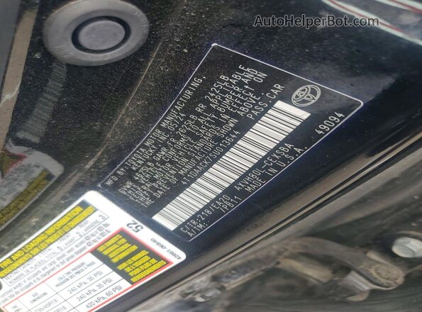 4T1DAACK7SU013644 2025 TOYOTA CAMRY Черный 