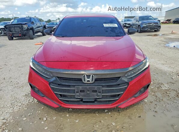 1HGCV1F30NA000265 2022 HONDA ACCORD Red Vista trasera