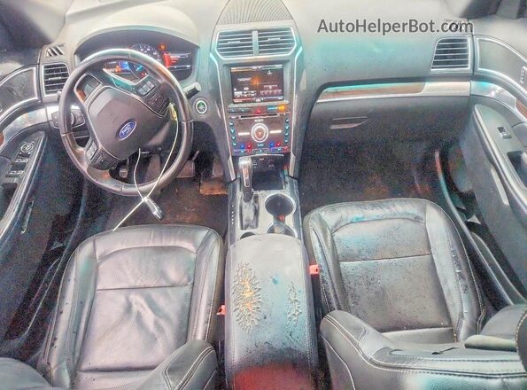 1FM5K7F81GGC85794 2016 FORD EXPLORER Black Widok zestawu wskaźników