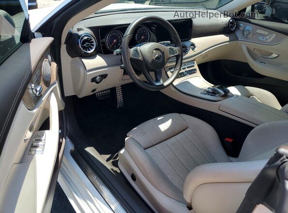WDD1J6FB5JF015384 2018 MERCEDES-BENZ E-CLASS White Vista del cuadro de instrumentos