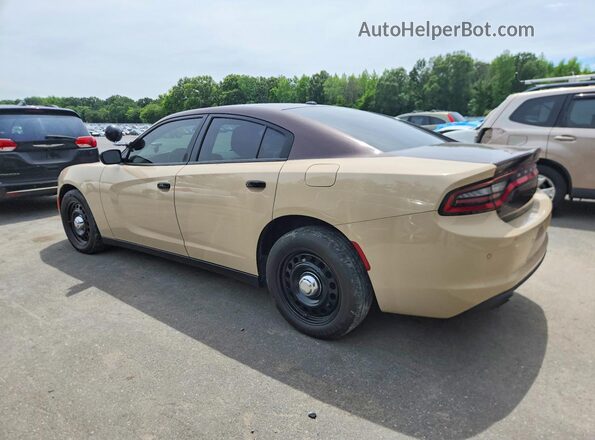 2C3CDXKT0KH611862 2019 DODGE CHARGER Brown Հետևի աջ