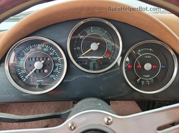 118988888 1968 PORSCHE SPEEDSTER Бирюзовый Вид щитка приборов