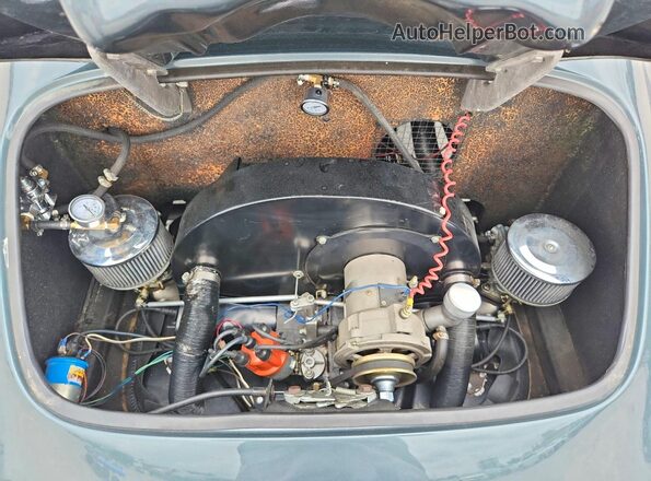 118988888 1968 PORSCHE SPEEDSTER Бирюзовый Вид задней части салона