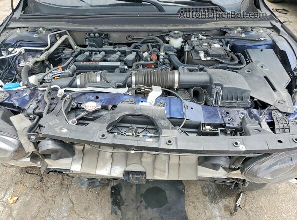 1HGCV1F48JA081521 2018 HONDA ACCORD Blue Vista del compartimento del motor