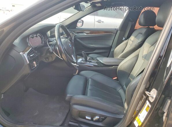 WBAJA5C55JWA37131 2018 BMW 5 SERIES Black Vista interior delantera