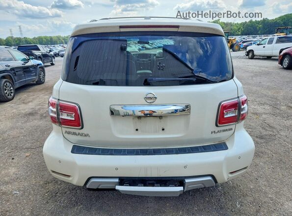 JN8AY2NF6H9304497 2017 NISSAN ARMADA White Widok wnętrza z przodu