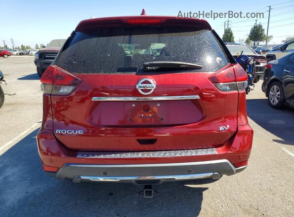 5N1AT2MTXLC762908 2020 NISSAN ROGUE Red Widok wnętrza z przodu