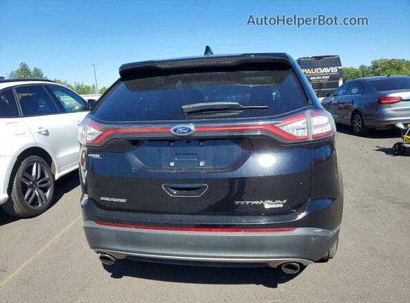 2FMPK3K95JBB68539 2018 FORD EDGE Black წინა სალონის ხედი