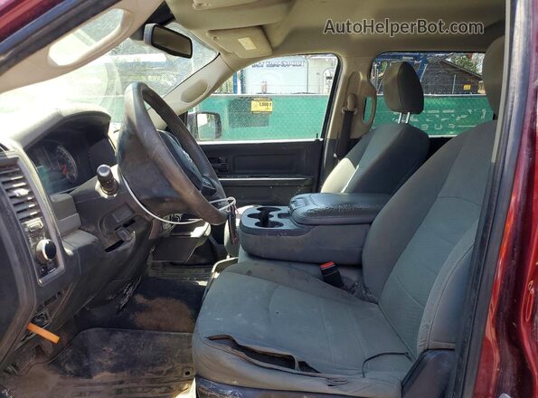 1C6RR7KM7KS724871 2019 RAM 1500 Burgundy Widok deski rozdzielczej