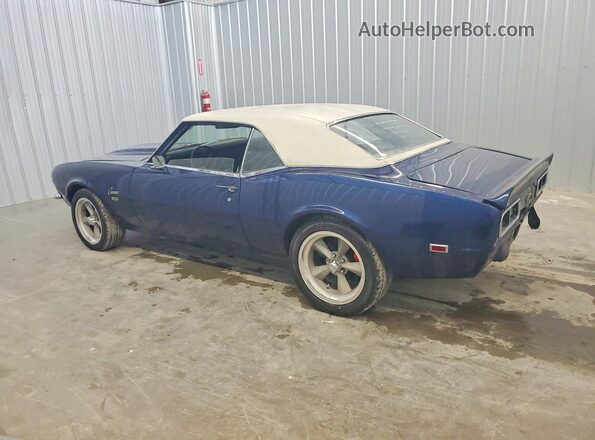 124378N317983 1968 CHEVROLET CAMARO Blue Задня ліва чверть