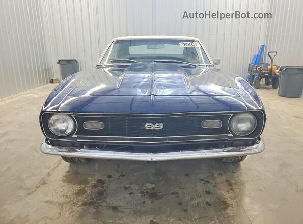 124378N317983 1968 CHEVROLET CAMARO Blue Вид спереду