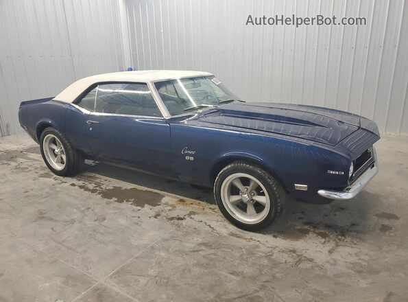 124378N317983 1968 CHEVROLET CAMARO Blue 