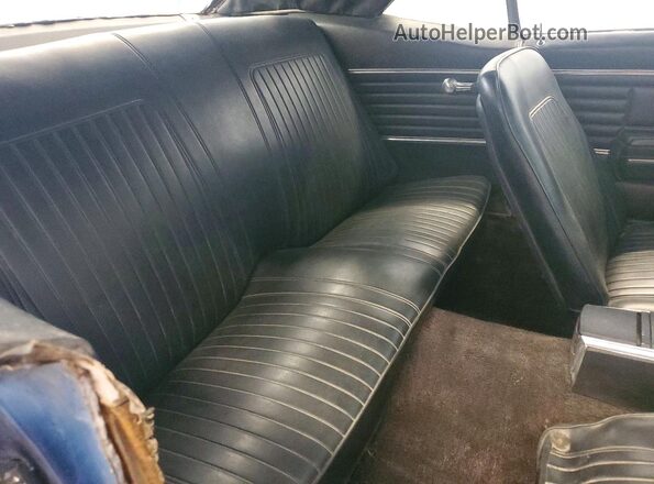 124378N317983 1968 CHEVROLET CAMARO Blue Вид задніх сидінь