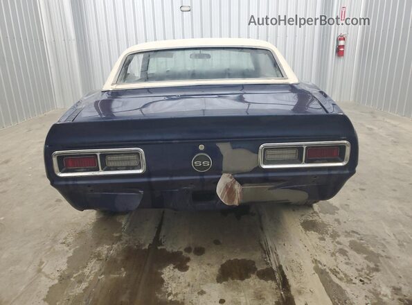 124378N317983 1968 CHEVROLET CAMARO Blue 