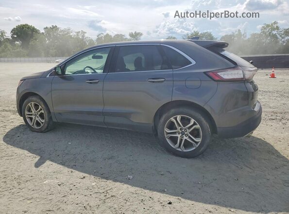 2FMPK4K92HBB12056 2017 FORD EDGE Серый Задняя правая четверть