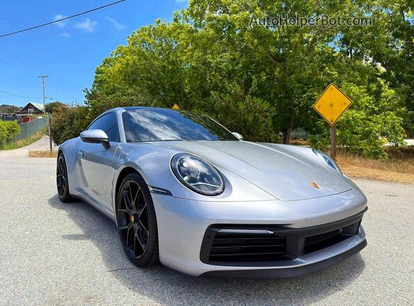 WP0AB2A96MS223242 2021 PORSCHE 911 Silver Հետևի ձախ