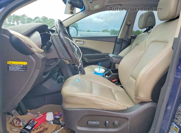 KM8SR4HF9HU243529 2017 HYUNDAI SANTA Blue 