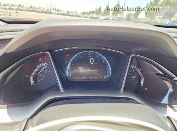 2HGFC2F76GH527632 2016 HONDA CIVIC Red Вид задніх сидінь