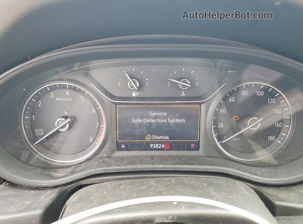 W04GL6SX9K1038806 2019 BUICK REGAL White უკანა სავარძლების ხედი