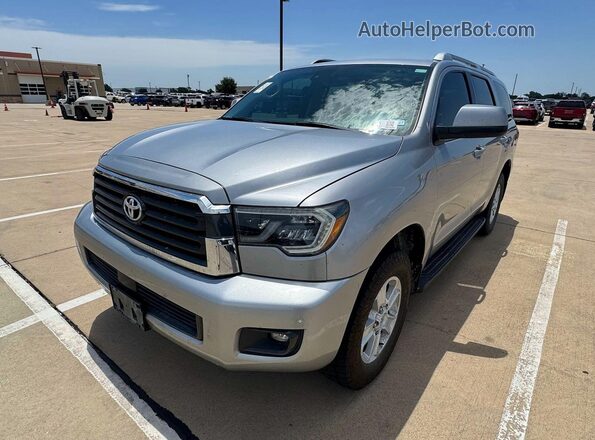 5TDZY5G11KS073244 2019 TOYOTA SEQUOIA Silver Rear right