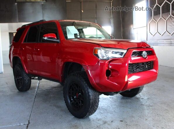 JTEBU5JR0H5437725 2017 TOYOTA 4RUNNER Red Задня ліва чверть